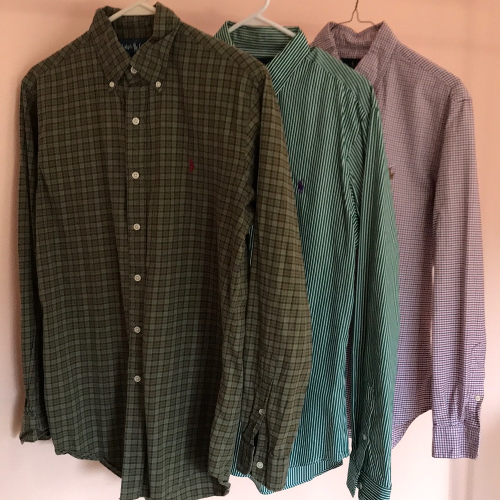 Three Men’s Ralph Lauren Shirts